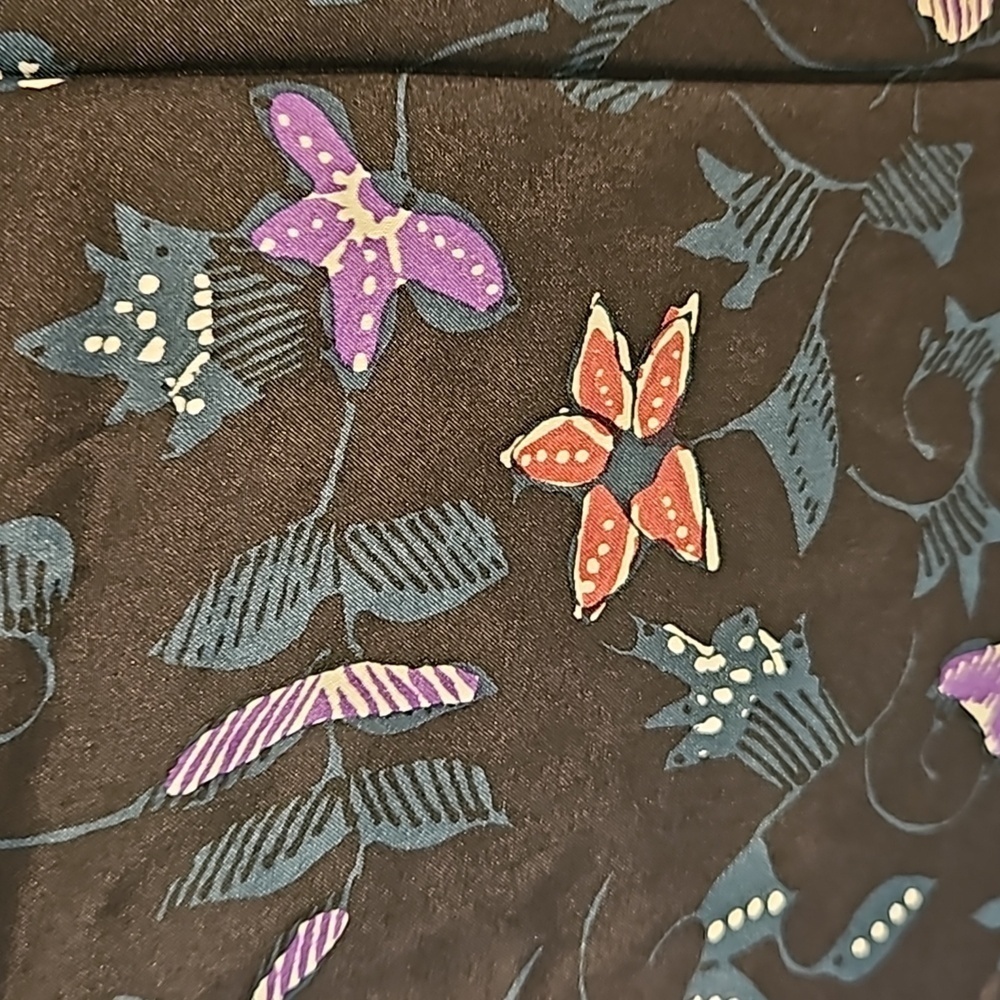 💕NATALIE MARTIN💕 Heather Silk Maxi Slip Dress ~ Lotus Print Nero Medium M NWT - Picture 9 of 14